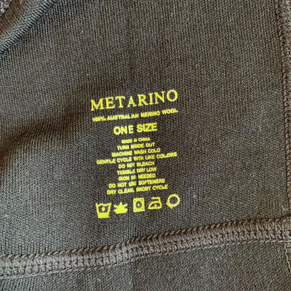 Metarino Wool Merino Australian wool balaclava winter sports black  hat - Picture 5 of 8